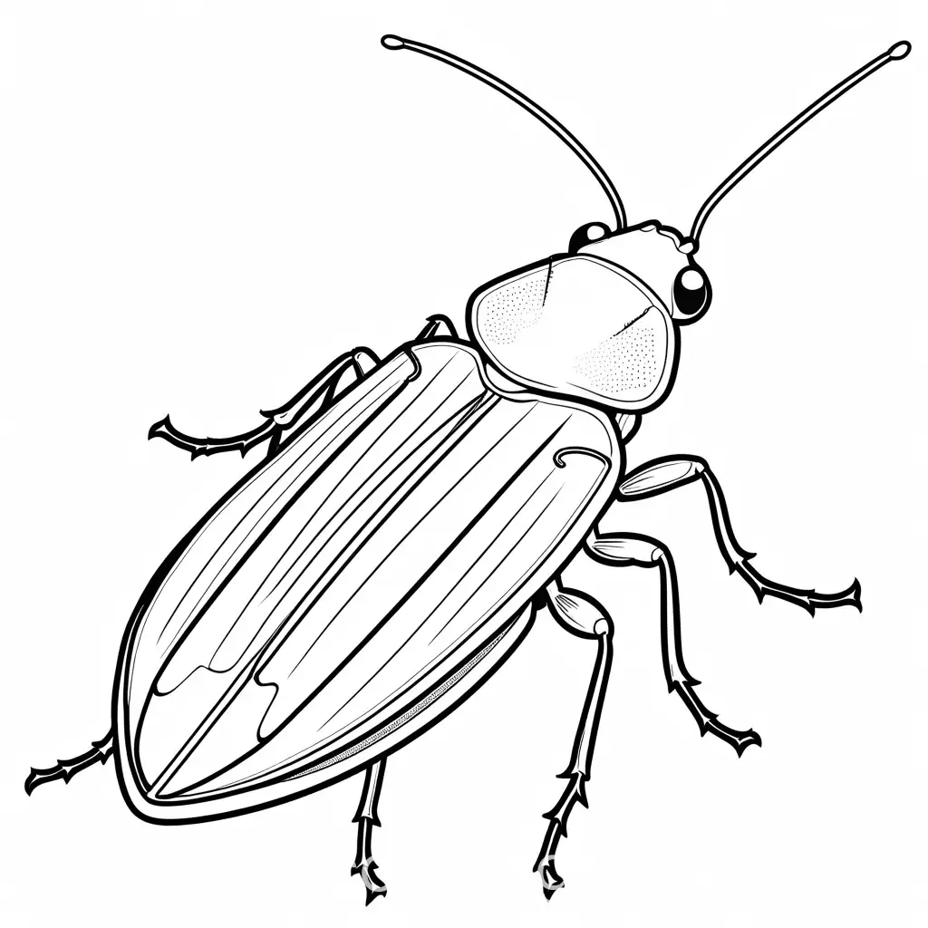 Simplistic-Cockroach-Coloring-Page-in-Black-and-White