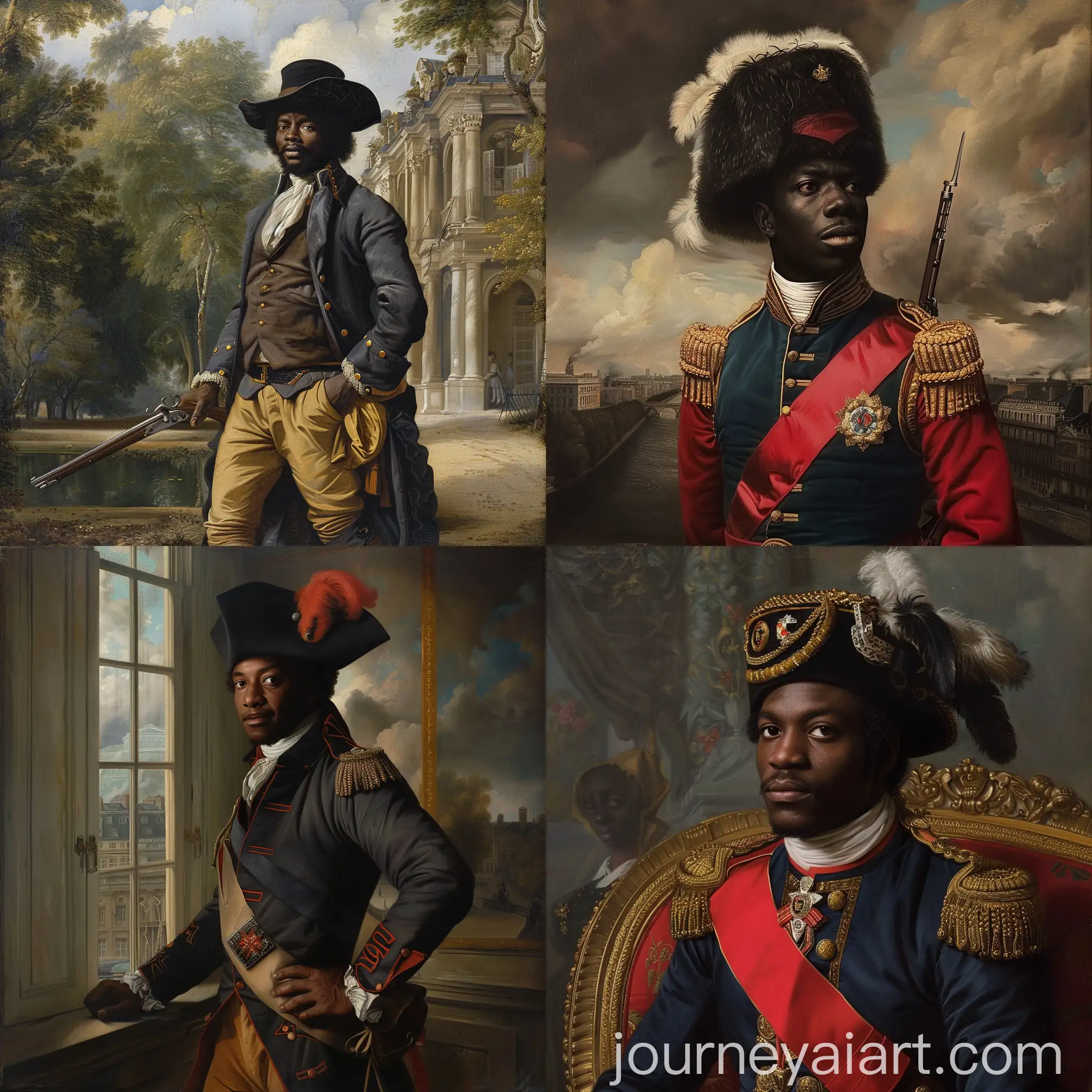18th-Century-Black-Man-in-French-Uniform-in-Paris
