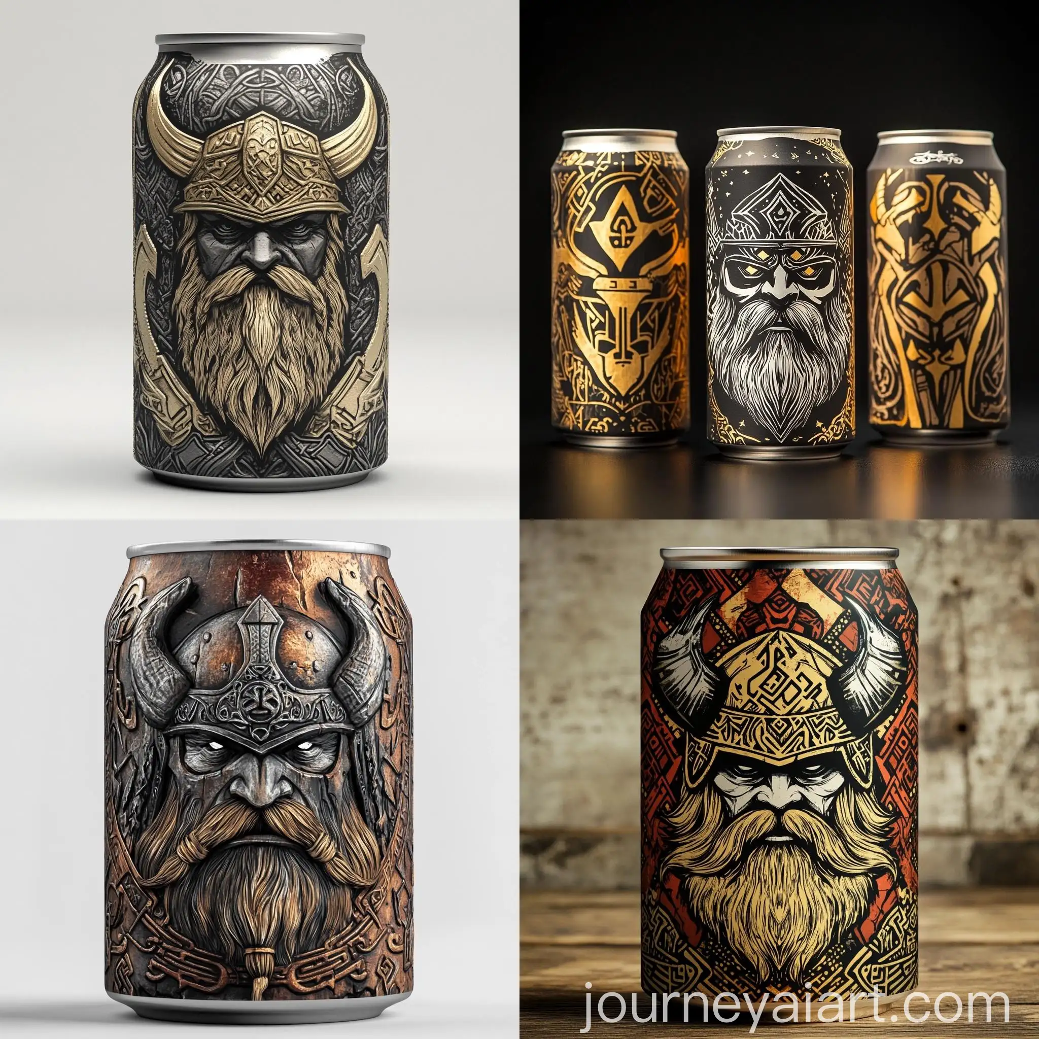 Dwarven-Warrior-Inspired-Beer-Can-Design