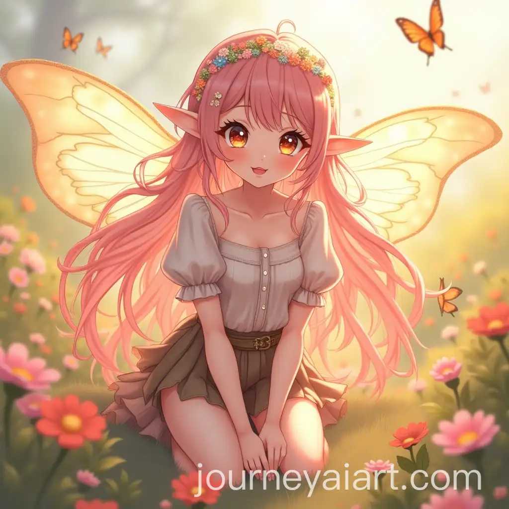 Fairy-in-Flower-Field-with-Pastel-Pink-Hair-and-Ethereal-Wings