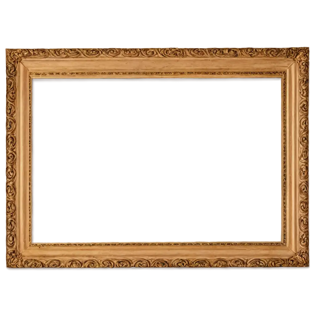 HighQuality-24x36-Wooden-Frame-PNG-for-Versatile-Digital-Use