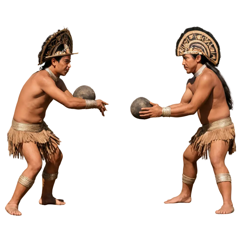 PNG-Image-of-Two-Mayan-Men-Playing-the-Mesoamerican-Ball-Game-Cultural-Heritage-Depiction