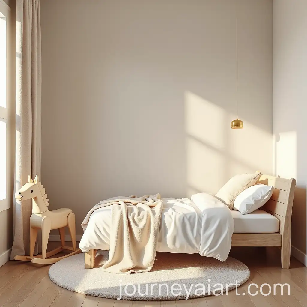 Modern-Childrens-Bedroom-Featuring-a-Rocking-Horse
