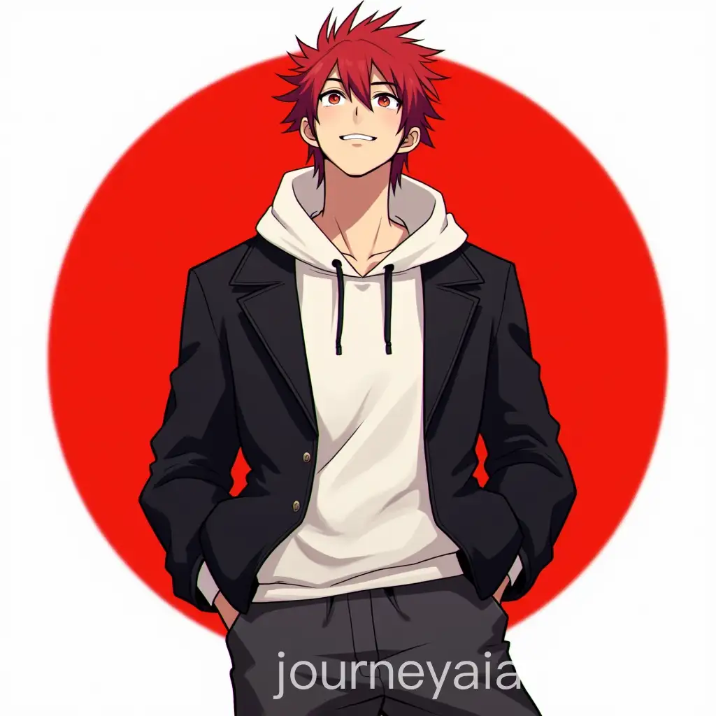 Confident-RedHaired-Male-in-Layered-Outfit-with-Bold-Minimalist-Background