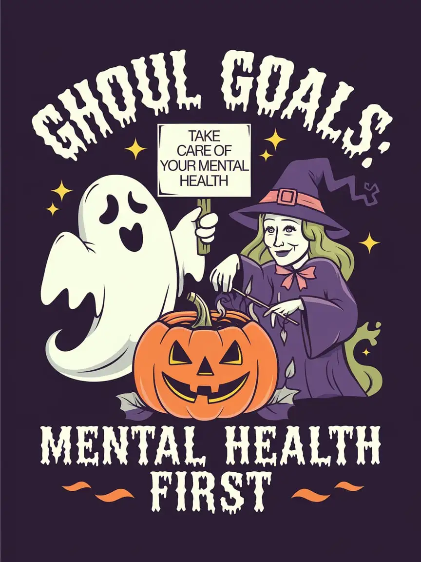 Supportive Ghoul Offering Mental Health Guidance