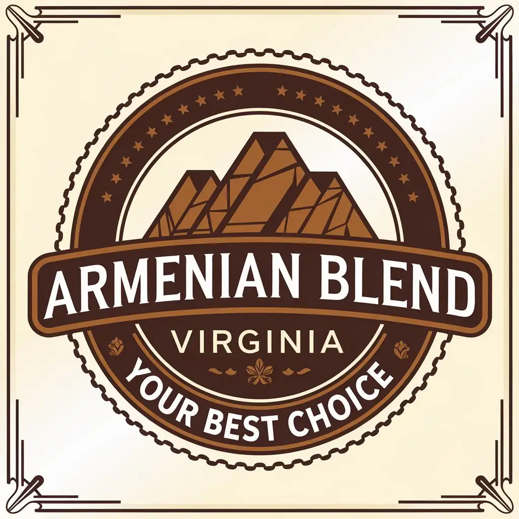 LOGO-Design-for-Armenian-Blend-Virginia-Tobacco-Mountains-Theme-with-Clear-Background