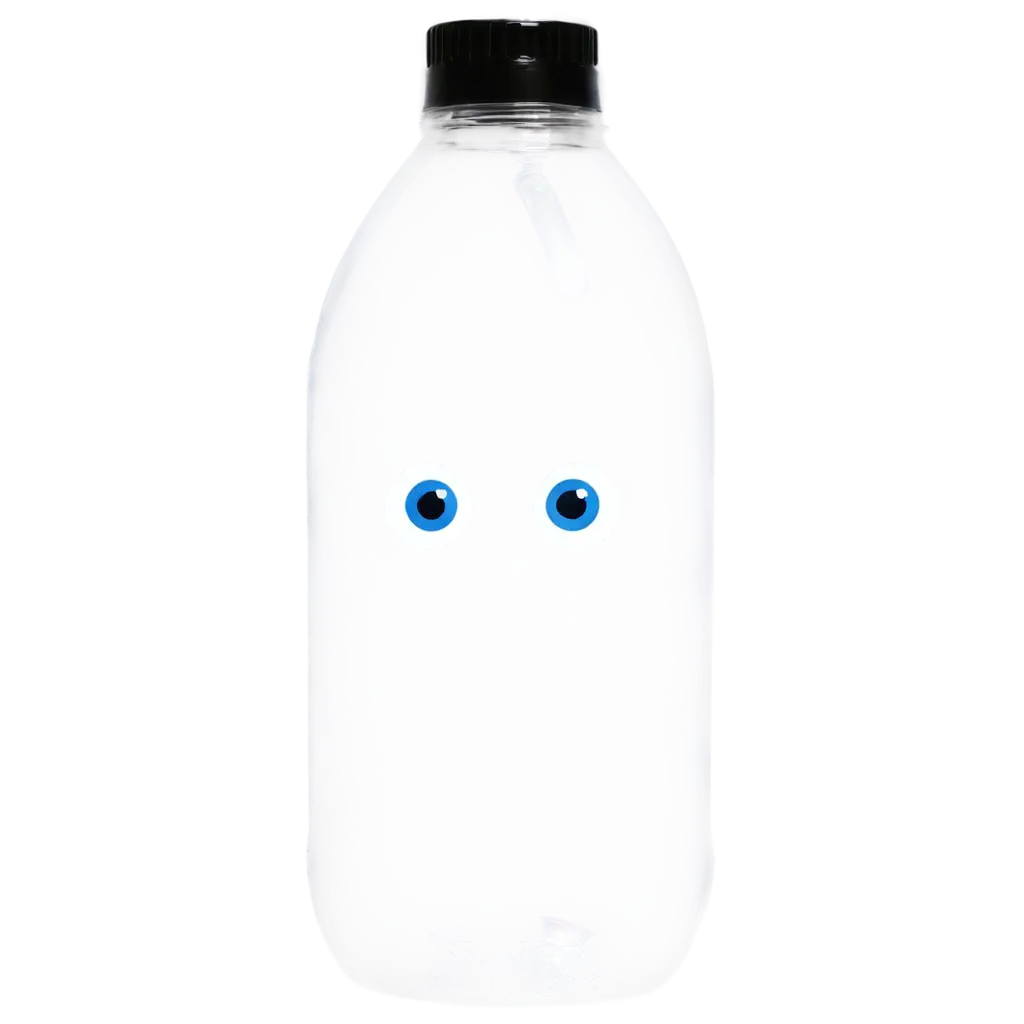 Unique-PNG-Image-Plastic-Bottle-with-Eyes