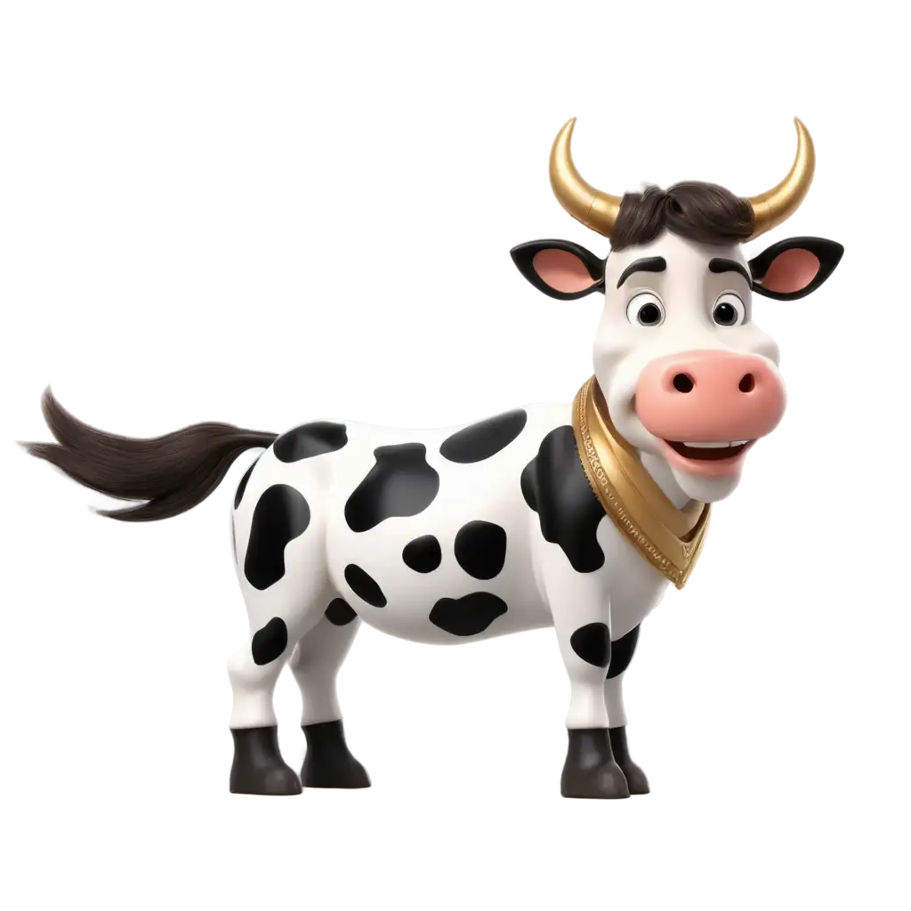 3D-Rendered-Decorative-Cow-with-Large-Horns-PNG-for-HighQuality-Digital-Creations