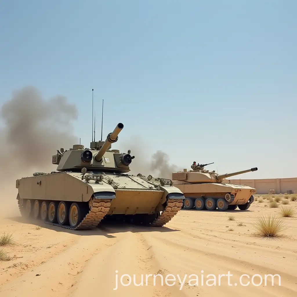 Military-Vehicles-in-Desert-Battle-with-Thick-Black-Smoke