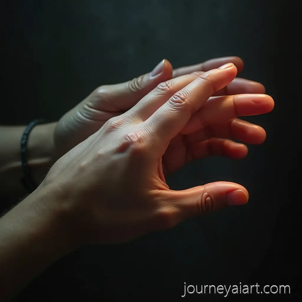 CloseUp-ofSwollen-Hand-with-Shards-Slightly-Swollen-Hand-with-Glass-Shards-Injury