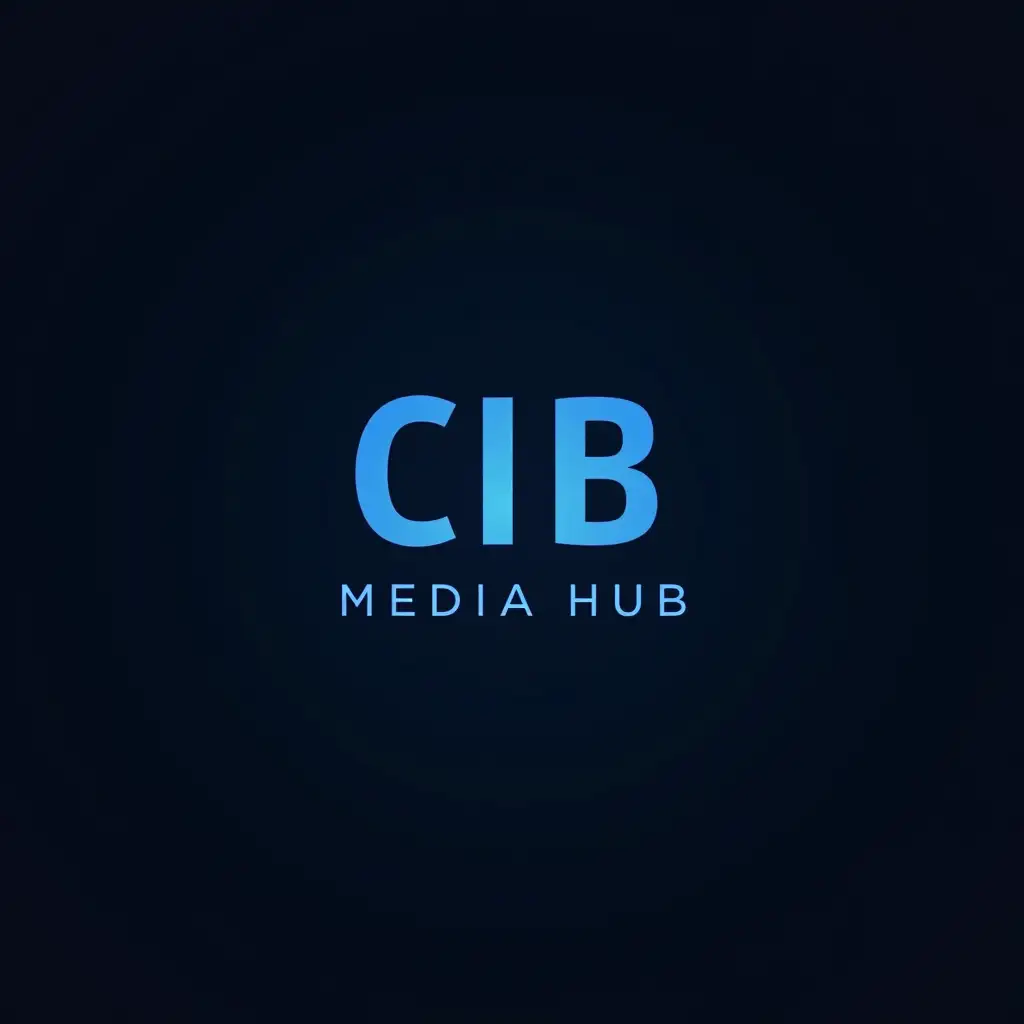 Modern Minimalist Logo Design for CIB Media Hub Marketing Agency