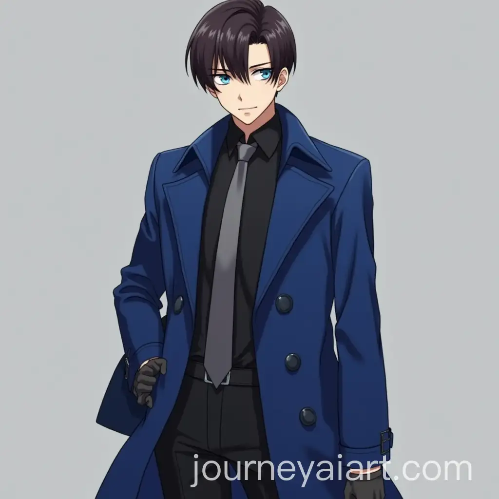 Anime-Style-21YearOld-Agent-in-Formal-Attire-with-Blue-Trench-Coat