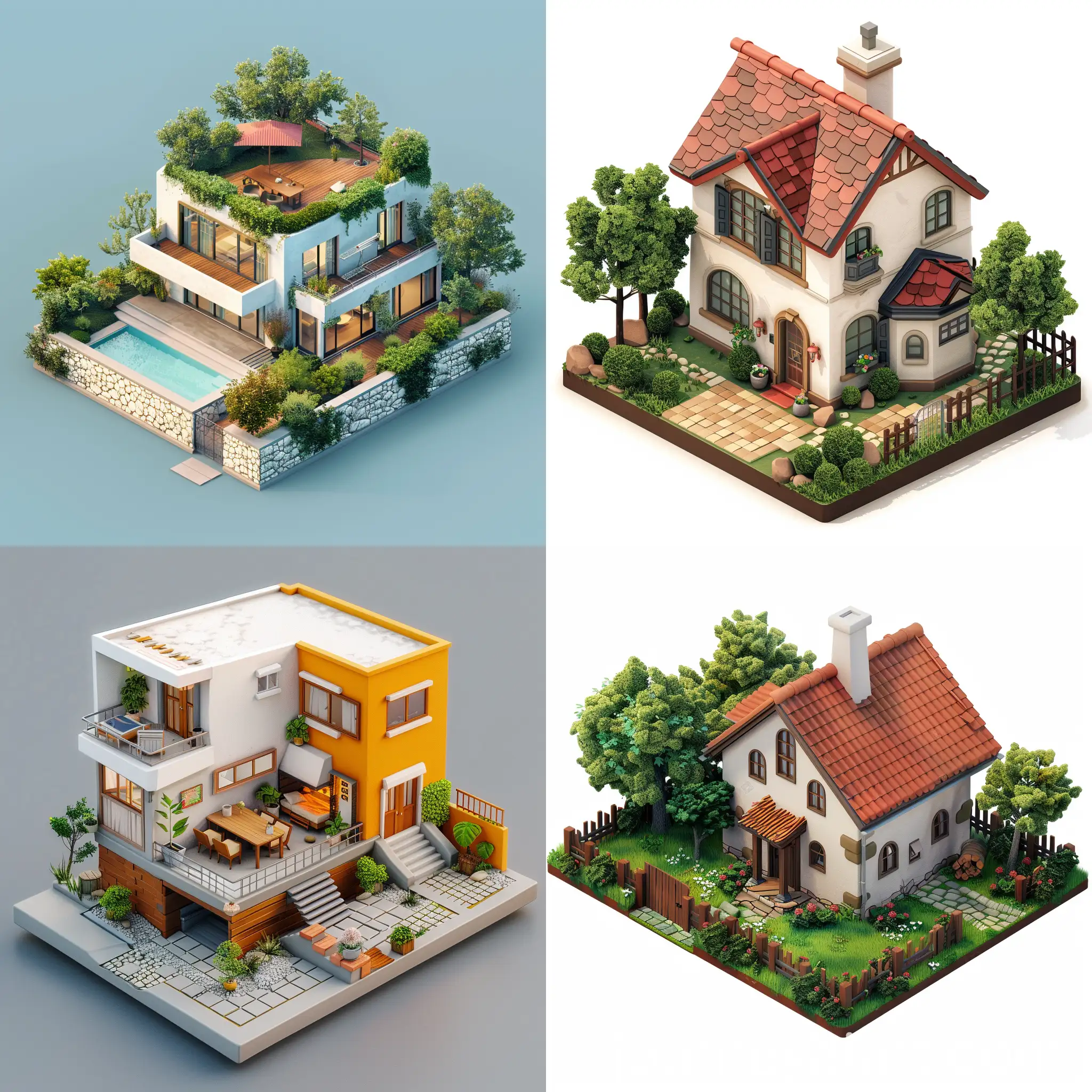 Isometric-House-Rendering-in-3D