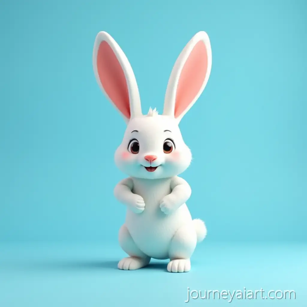 AI-Image-Prompt-ExpansionWhite-Rabbit-with-Large-Ears-Standing-on-Its-Ears-in-a-Fighting-Pose