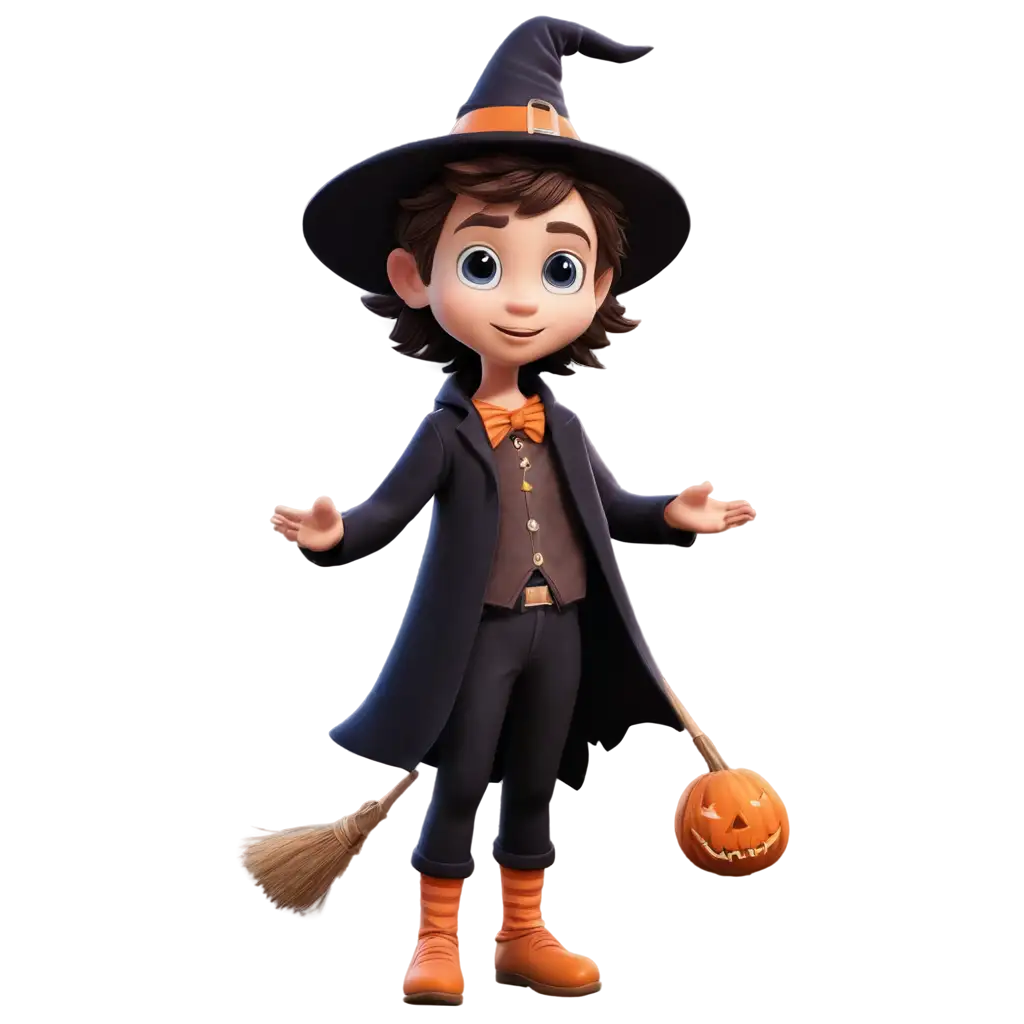 Enchanting-PNG-Image-of-a-Little-Boy-Character-in-Halloween-Witch-and-Magician-Style-for-Crystals-and-Gems-Game