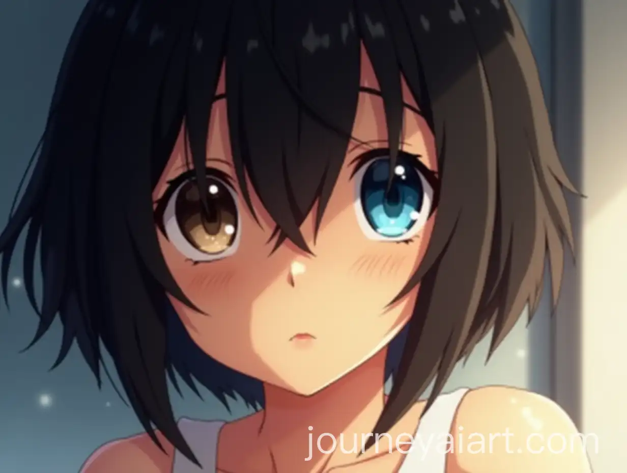 Girl-with-Olive-Skin-and-Heterochromia-in-Anime-Style-with-Short-Black-Hair