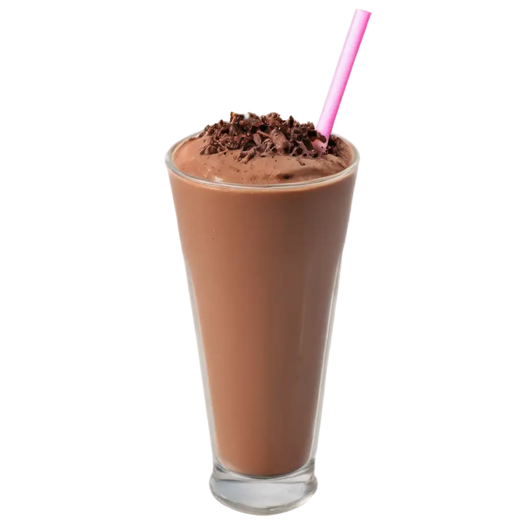 chocolate shake in glass