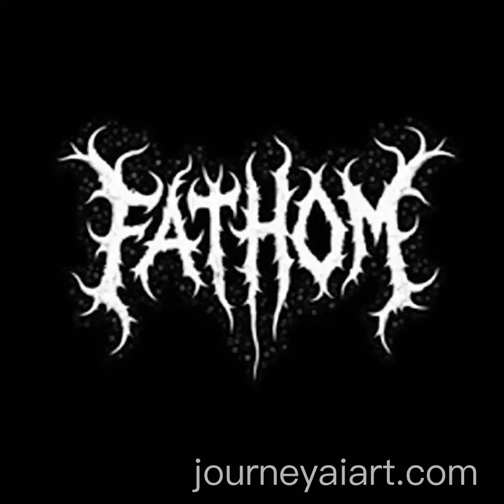 Monochrome-Deathcore-Band-Logo-for-FATHOM-with-Jagged-Typography-and-DistortedAI-Image-Prompt-Expansion-Design