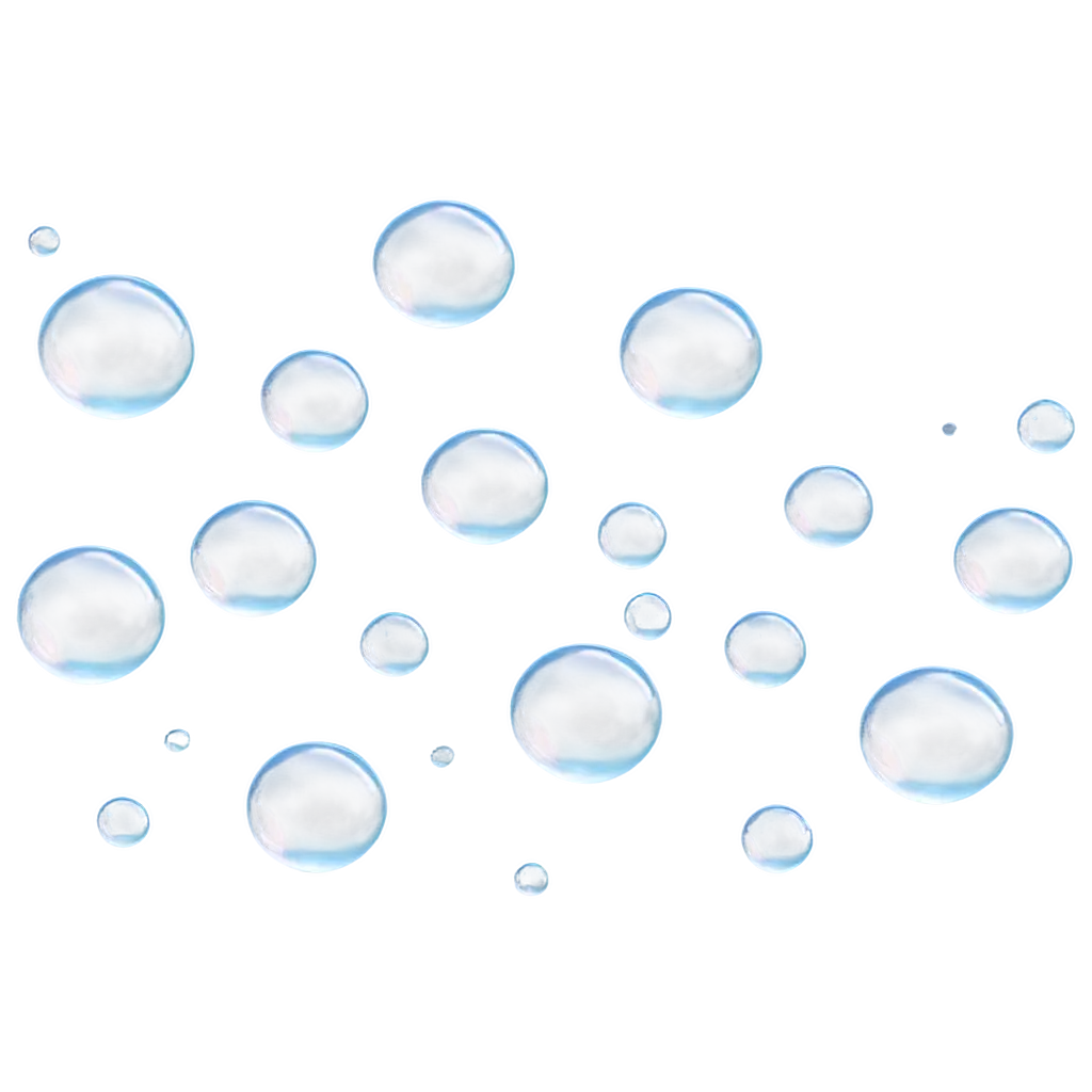 HighQuality-PNG-Image-of-Many-Water-Bubbles-for-Versatile-Usage