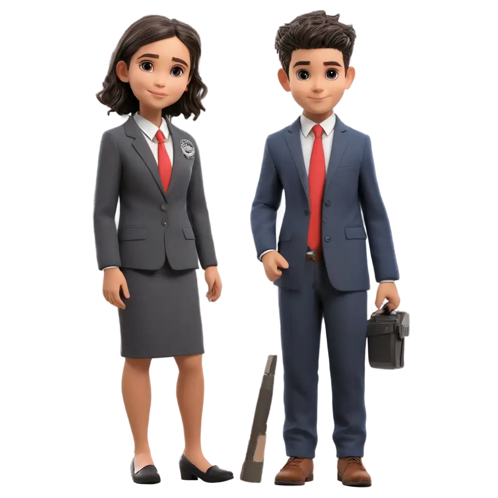 Cute-FBI-Investigators-Brother-and-Sister-PNG-Image