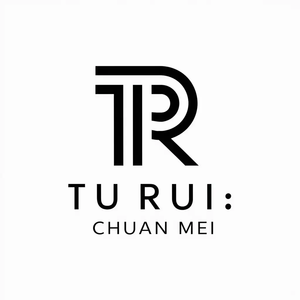 LOGO-Design-for-Tu-Rui-Chuan-Mei-Minimalistic-TR-Symbol-for-Internet-Industry