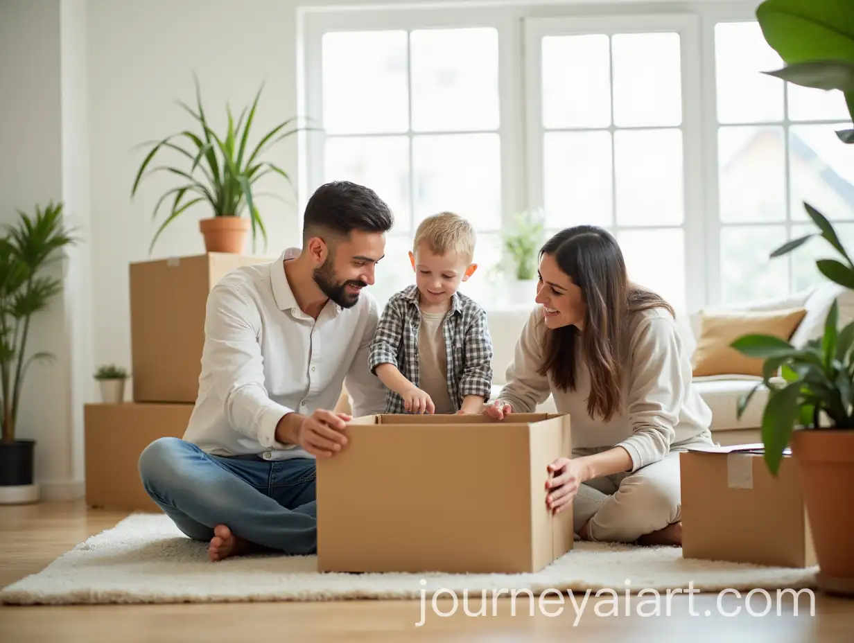Family-Packing-Moving-Boxes-Together-in-a-Bright-Modern-Room