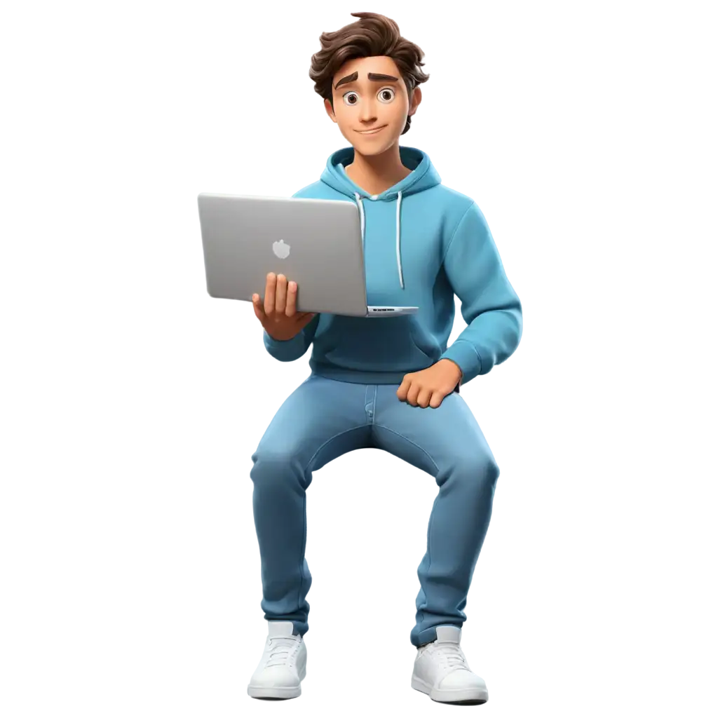 HighQuality-CartoonStyle-Male-Coder-PNG-with-Laptop-and-Calm-Expression-for-Digital-Use