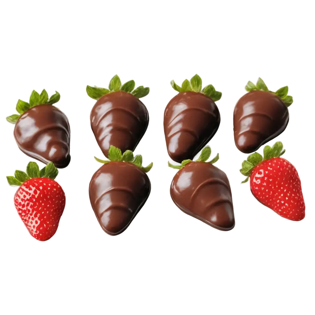 Strawberries-with-Chocolate-Glaze-PNG-Image-HighQuality-and-Versatile-for-Digital-Use