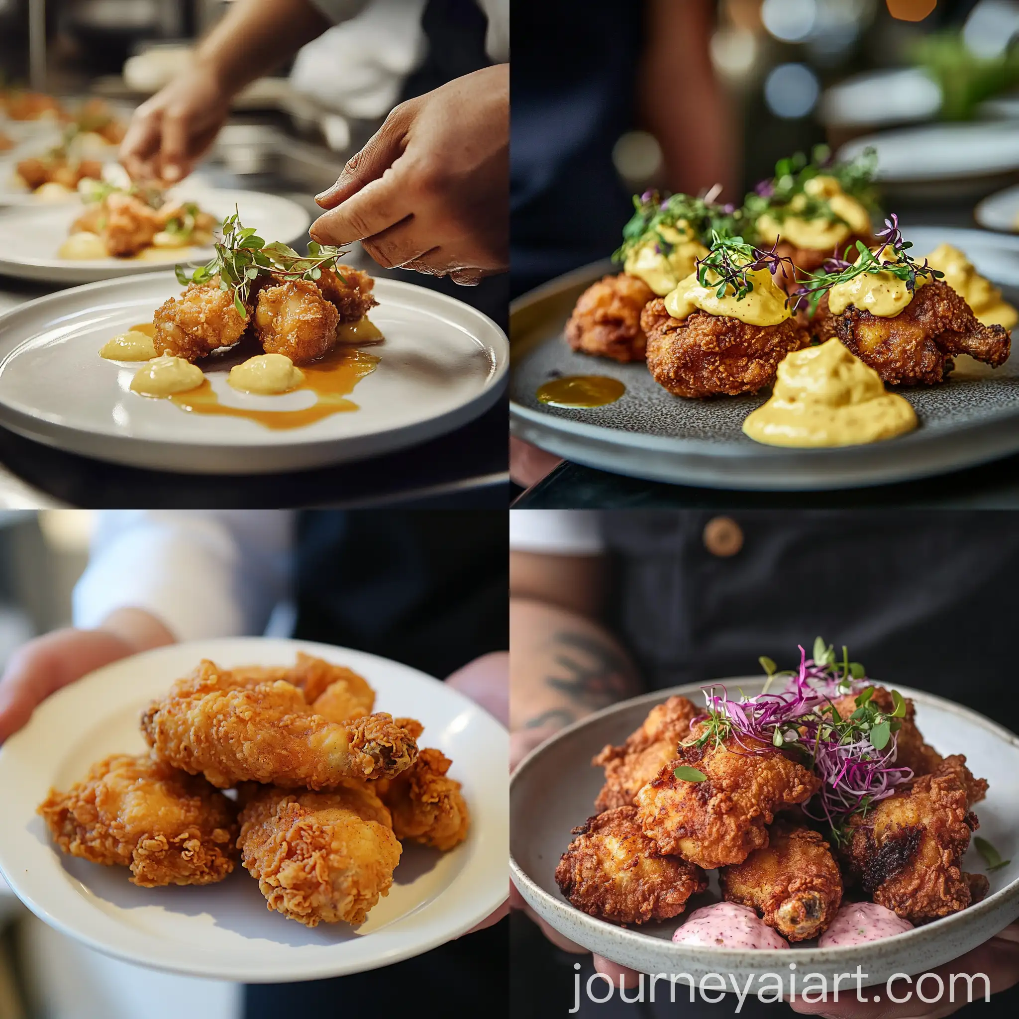 Delicious-Butter-Fried-Chicken-Plating
