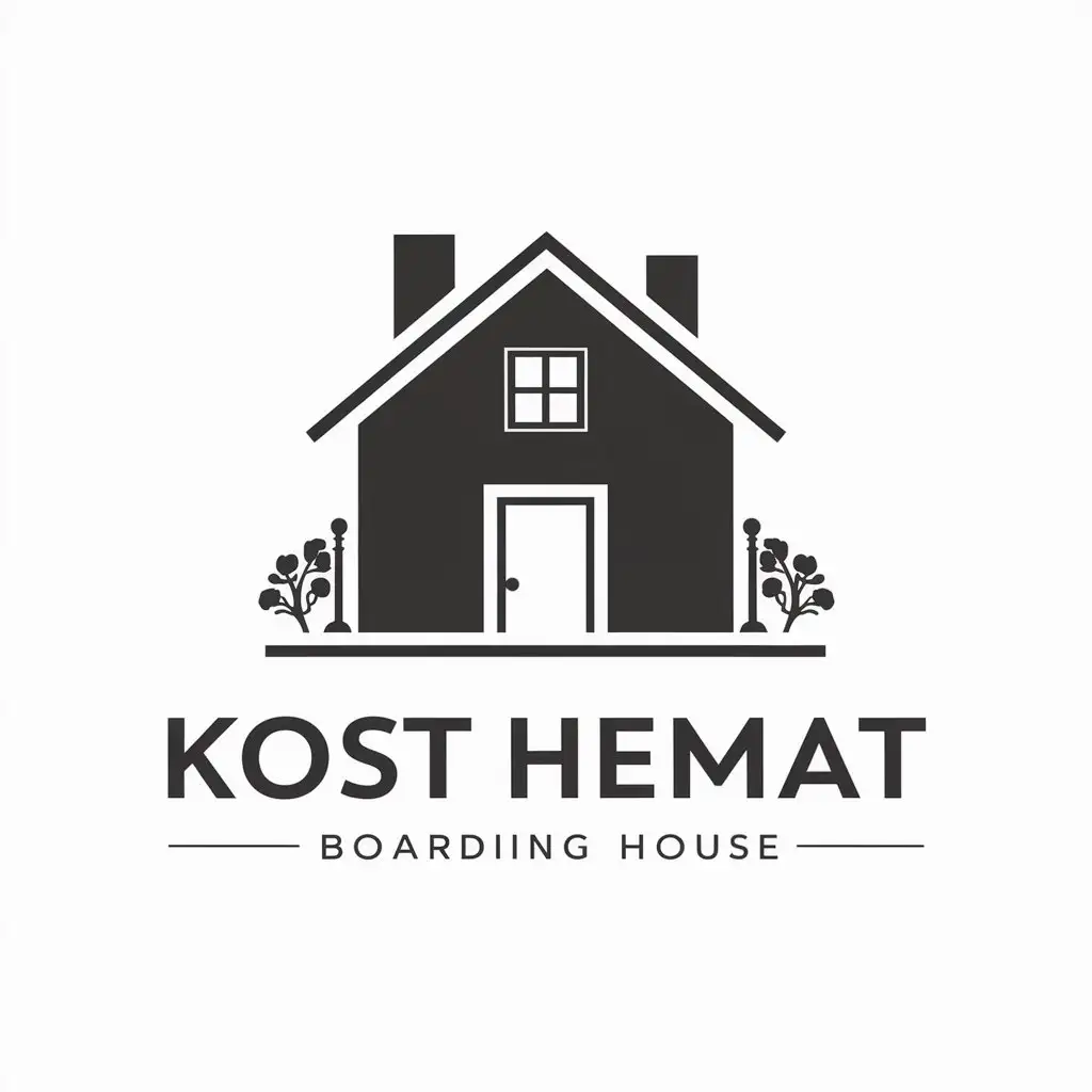 LOGO Design for Kost Hemat Boarding House Theme in Real Estate Industry