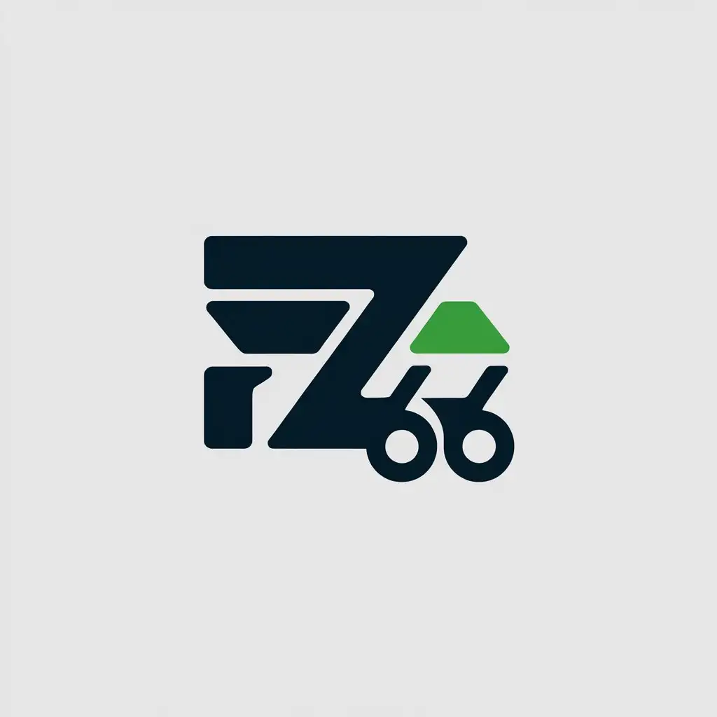 a vector logo design,with the text "FZ66", main symbol:Fzarei66,Moderate,be used in Technology industry,clear background