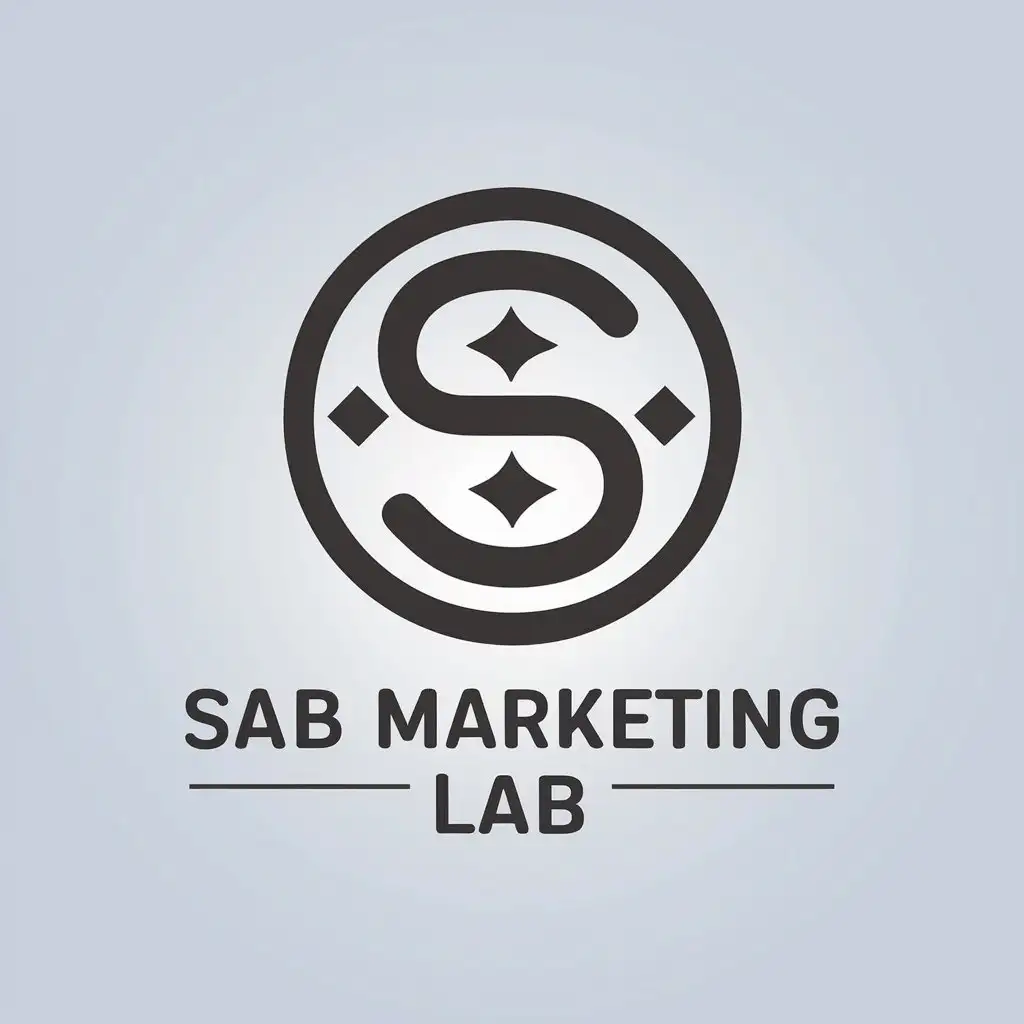 a vector logo design,with the text "SAB Marketing Lab", main symbol:find solution, navigate path,Moderate,clear background