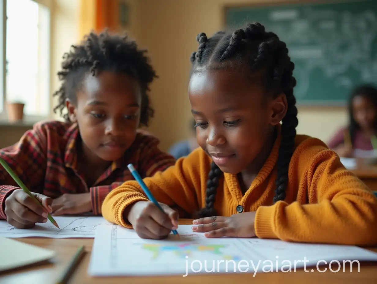 Teacher-Educating-Student-in-Classroom-Setting-African-Illustrator-Style