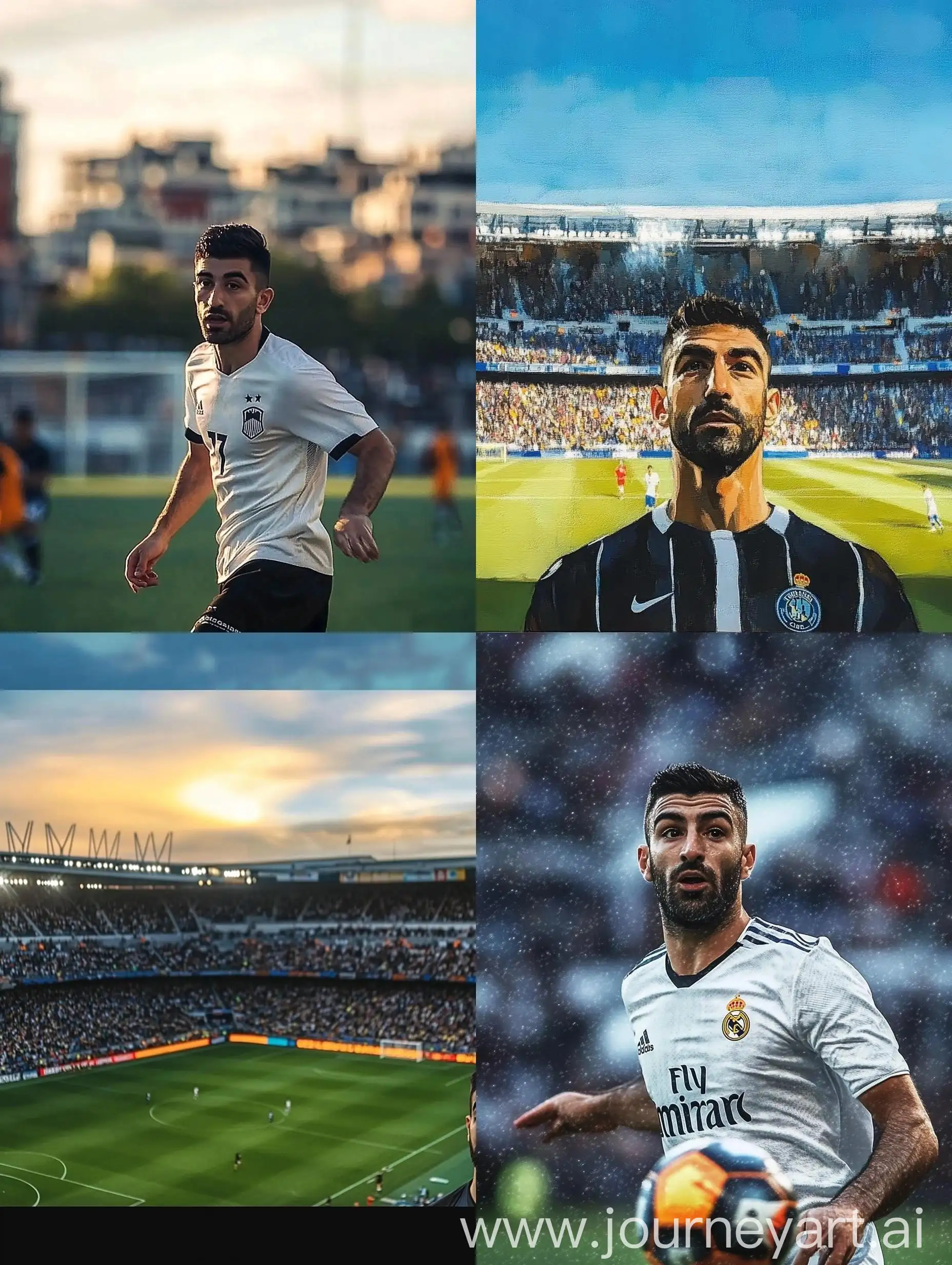 Football-Match-at-Santiago-Bernabeu-Stadium