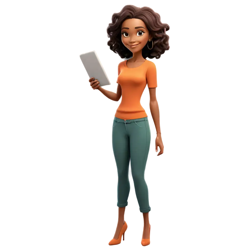 Grown-Woman-Cartoon-PNG-Image-Creative-Artwork-for-Diverse-Applications