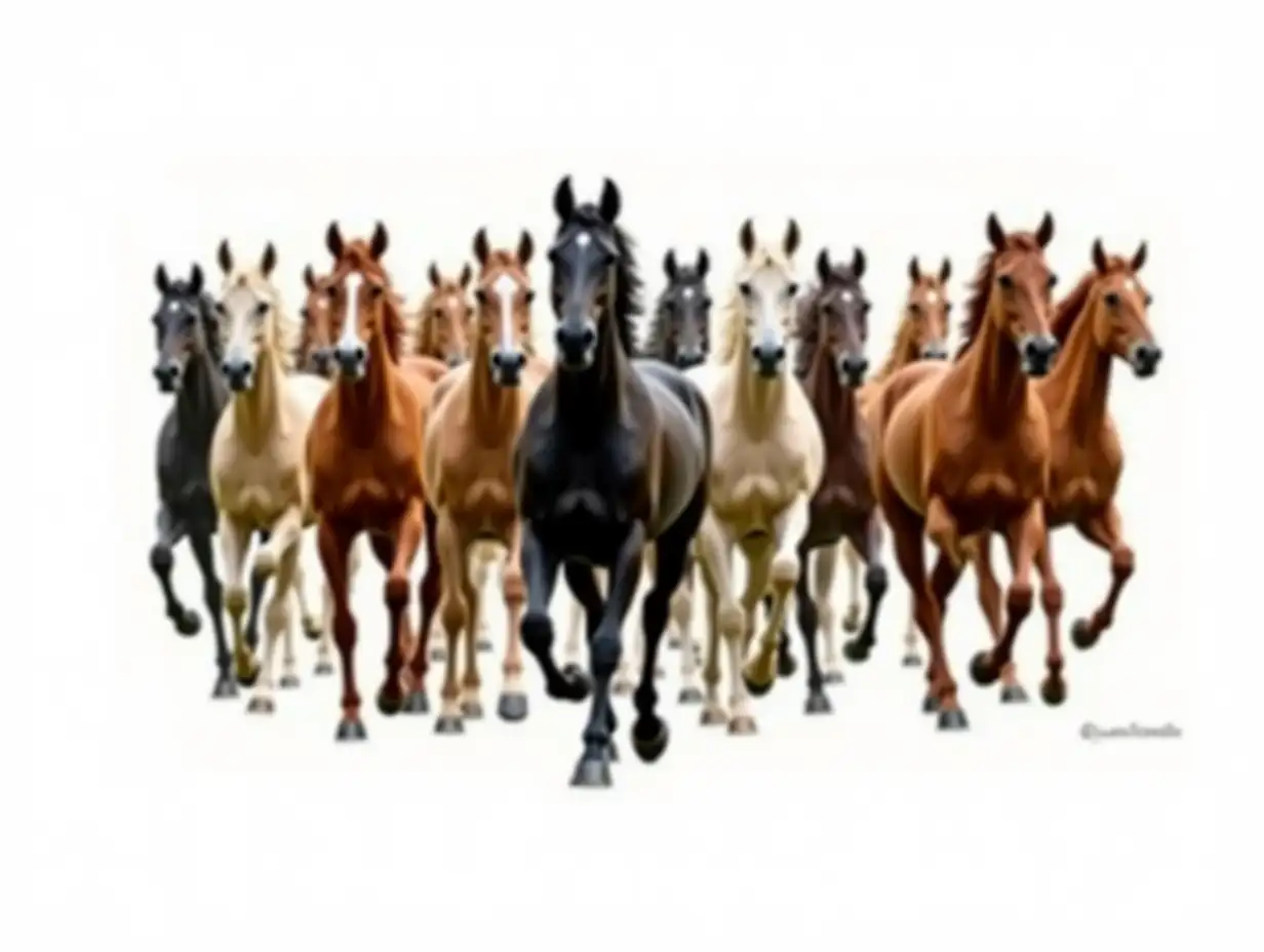 AkhalTeke-Horses-Galloping-in-a-Perfectly-Straight-Line-with-Metallic-Coats