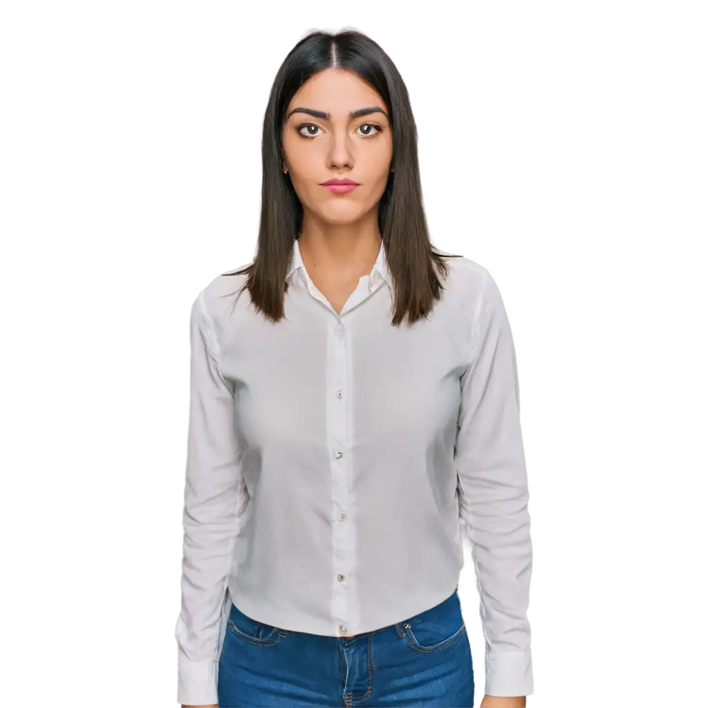 Professional-PNG-Portrait-of-a-30YearOld-American-Woman-in-a-Collared-Shirt