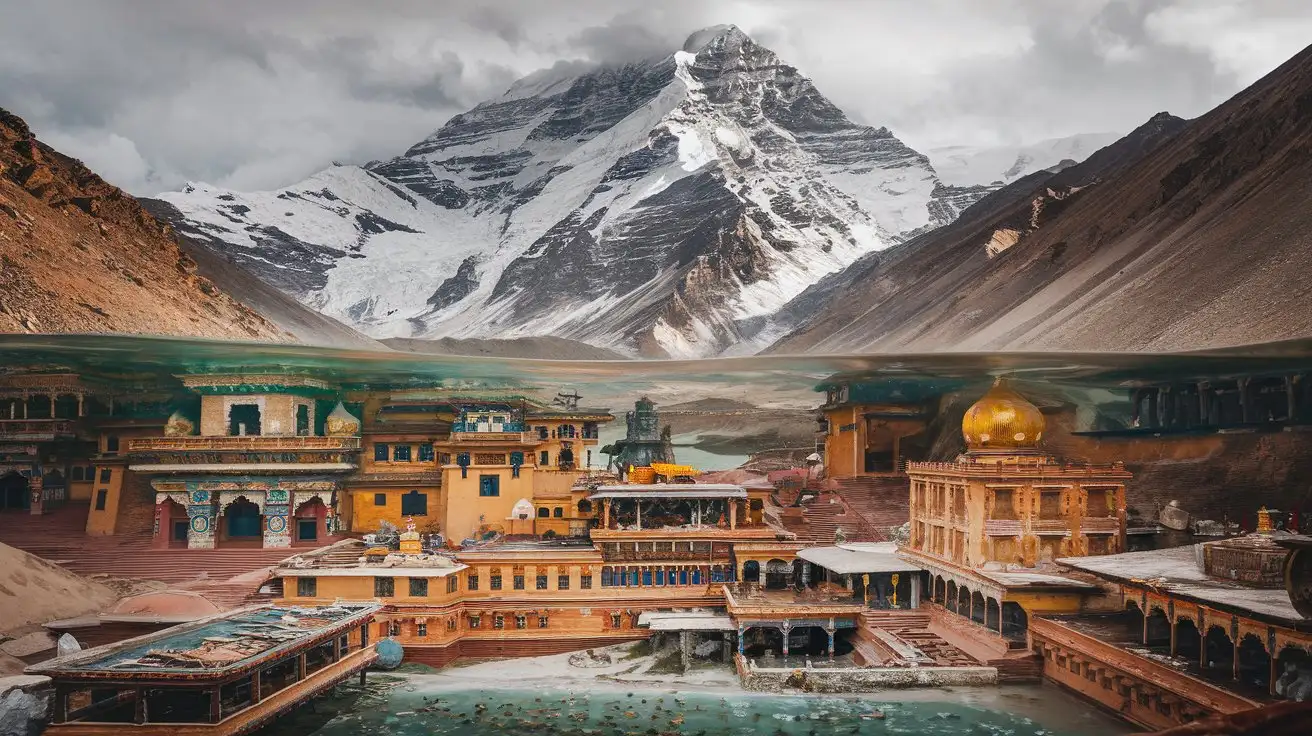 Ancient Indian City Beneath Mount Kailash