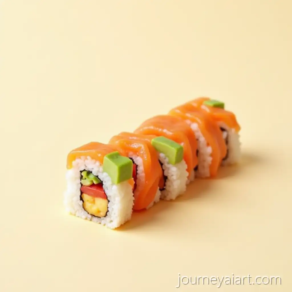 Minimal-Seafood-Photography-with-Salmon-and-Avocado-in-Pixelated-Deconstruction