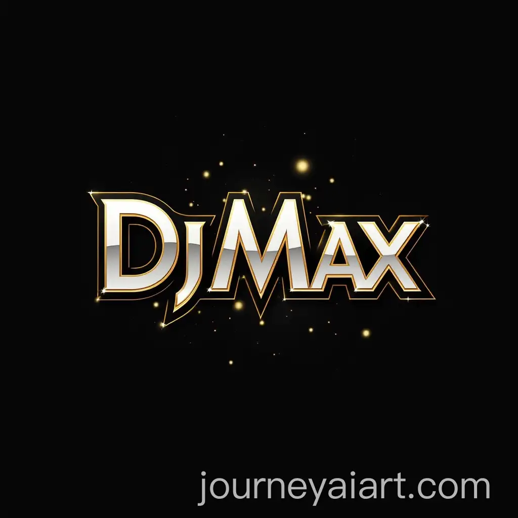 Sleek-and-Modern-Logo-Design-for-Dj-MAX-in-Black-White-and-Gold