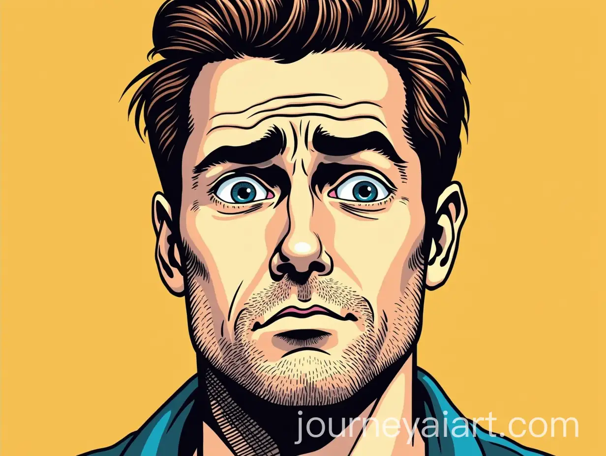 Sad-Mans-Face-in-Pop-Art-Style
