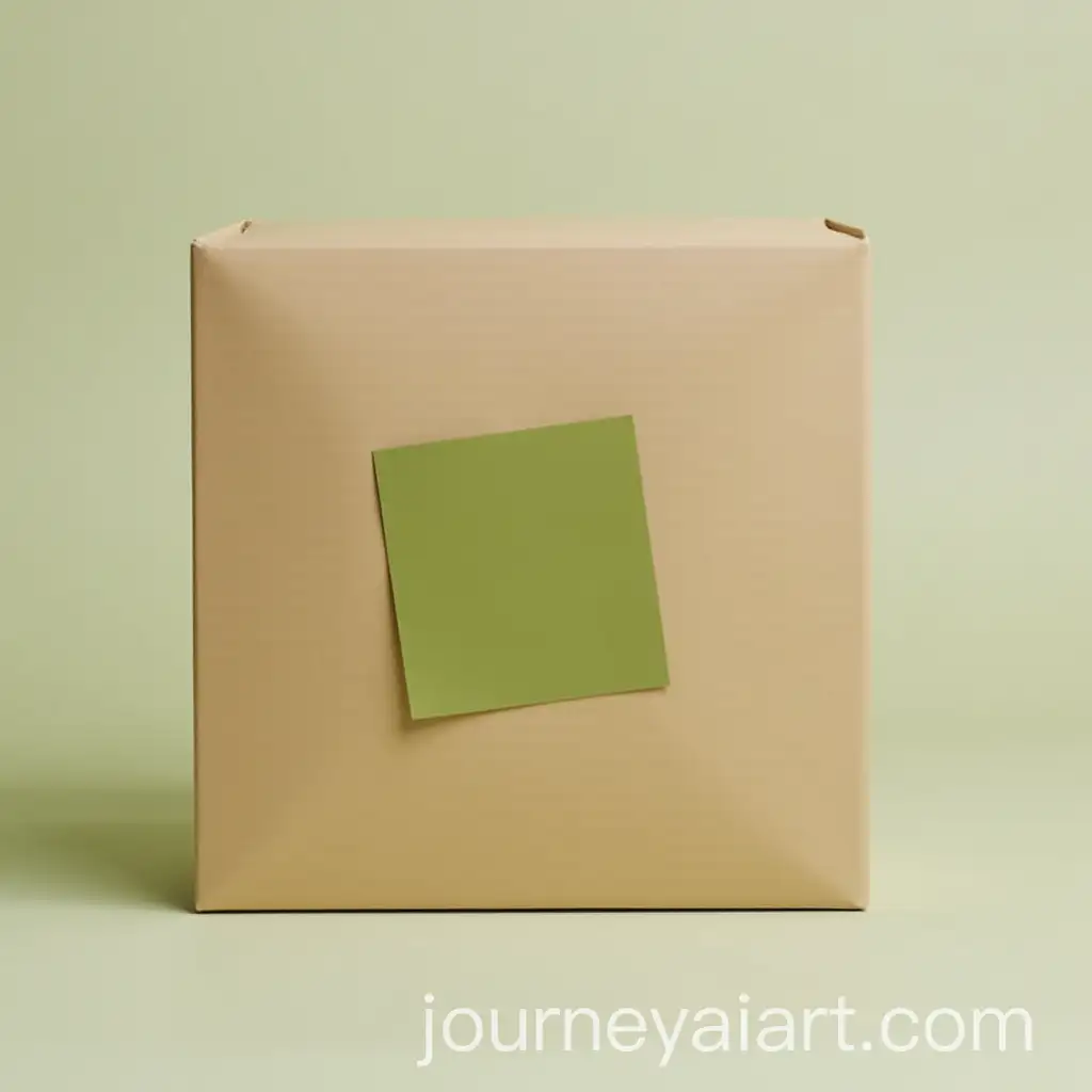 Square-Box-with-Olive-Colour-Sticker