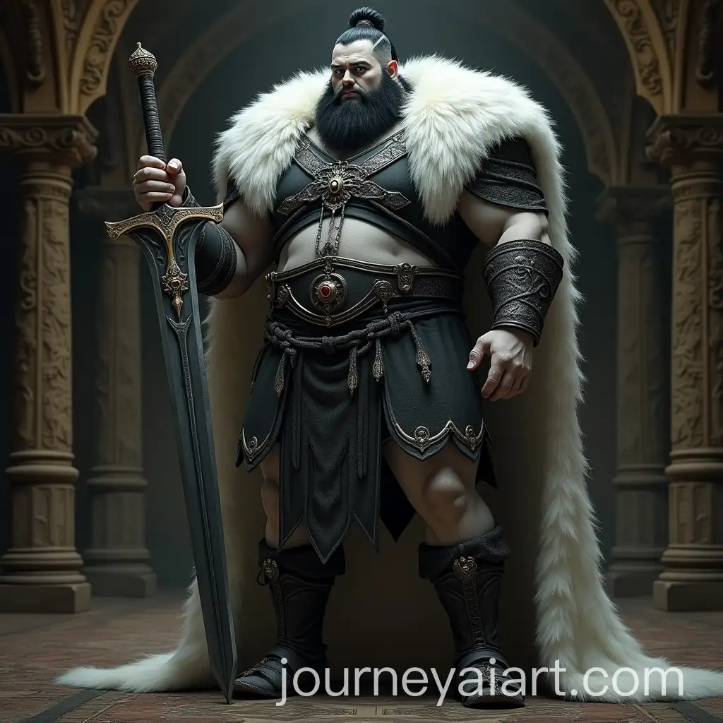 Fantasy-Goliath-Warrior-in-Ornate-Medieval-Palace-with-Greatsword