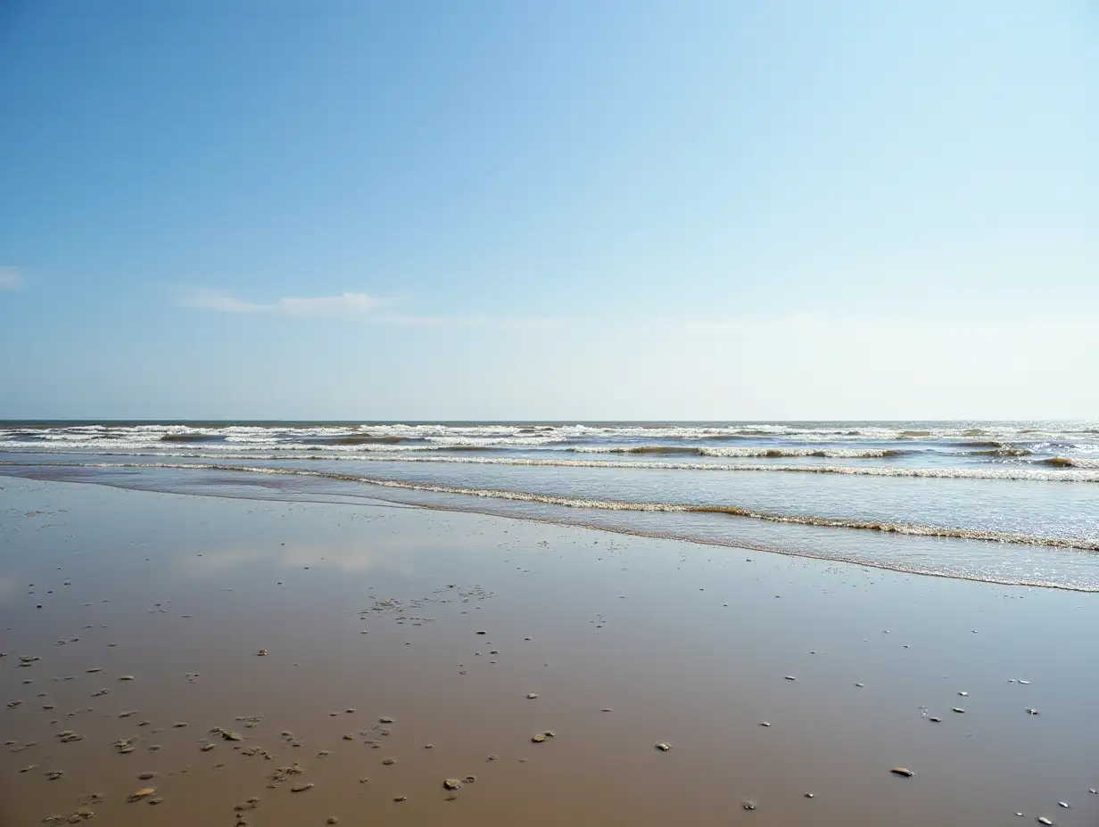 Spectacular-Low-Tide-Scenery-at-Riga-Gulf-Coast-Skulte-Latvia