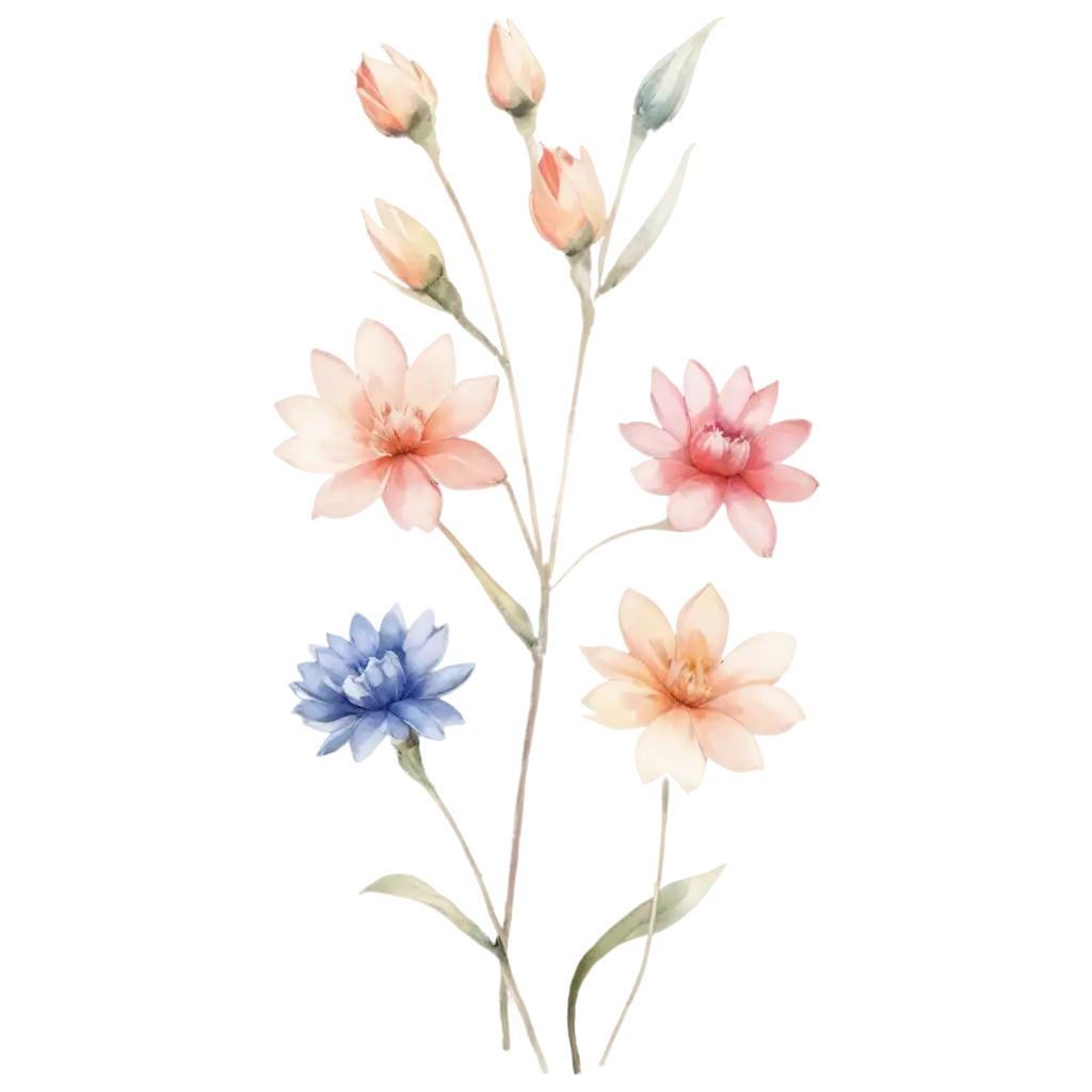 Floral-Watercolor-PNG-Image-HighQuality-Artwork-for-Diverse-Creative-Projects