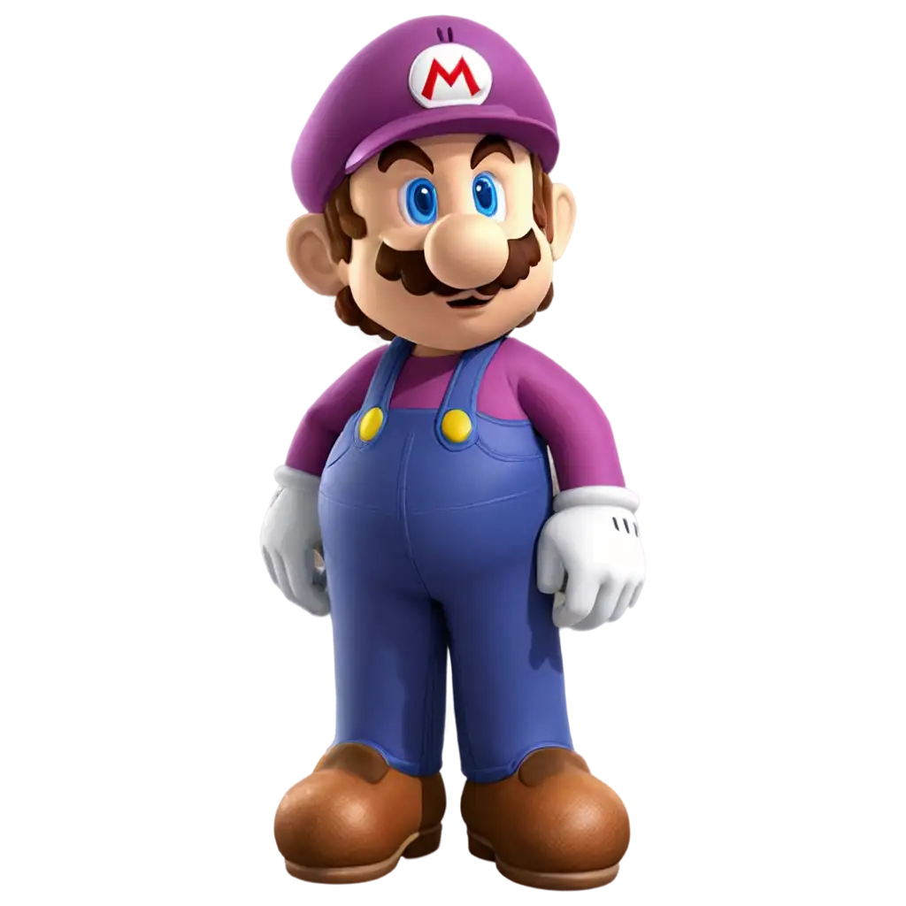 Super-Mario-with-Purple-Clothing-PNG-Image-Master-Games-Concept