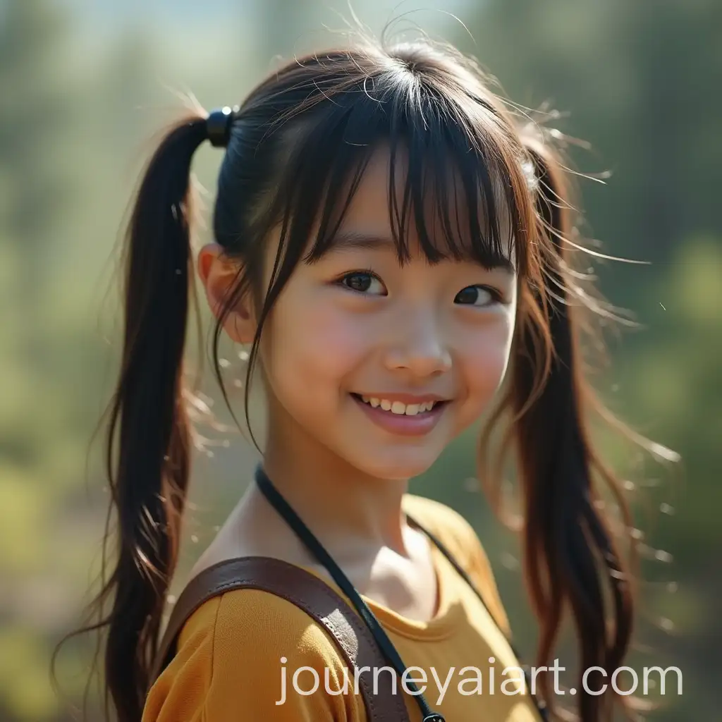 Portrait-of-a-Smiling-Asian-Girl-with-Twin-Pigtails-in-a-PostApocalyptic-World