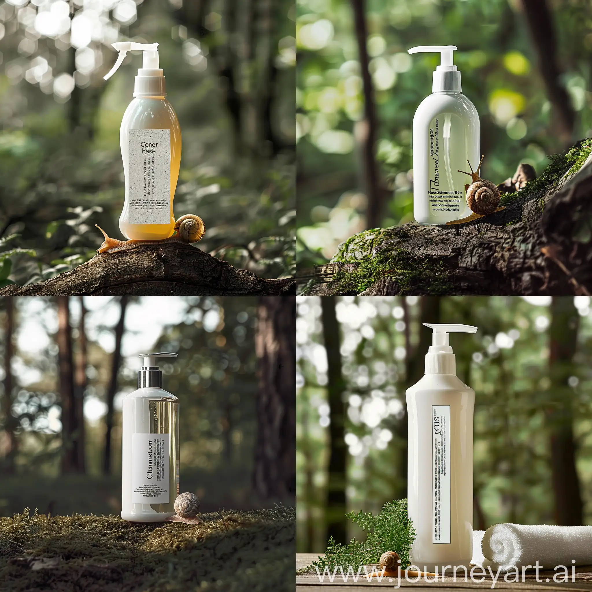 Shampoo-Bottle-in-Enchanted-Forest-with-Snail