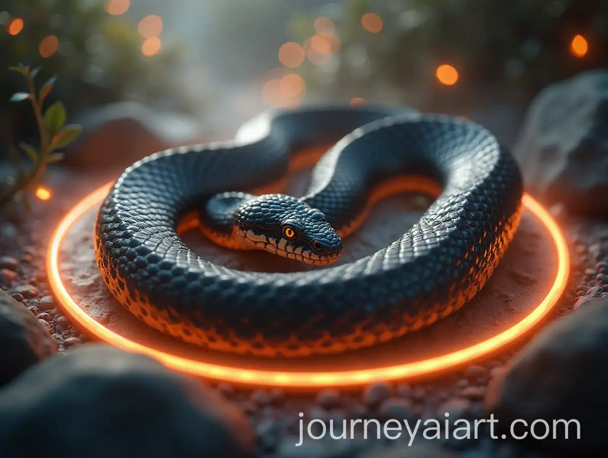 Majestic-Snake-Rotating-with-Glowing-Mystical-Circles-and-Ethereal-Mist