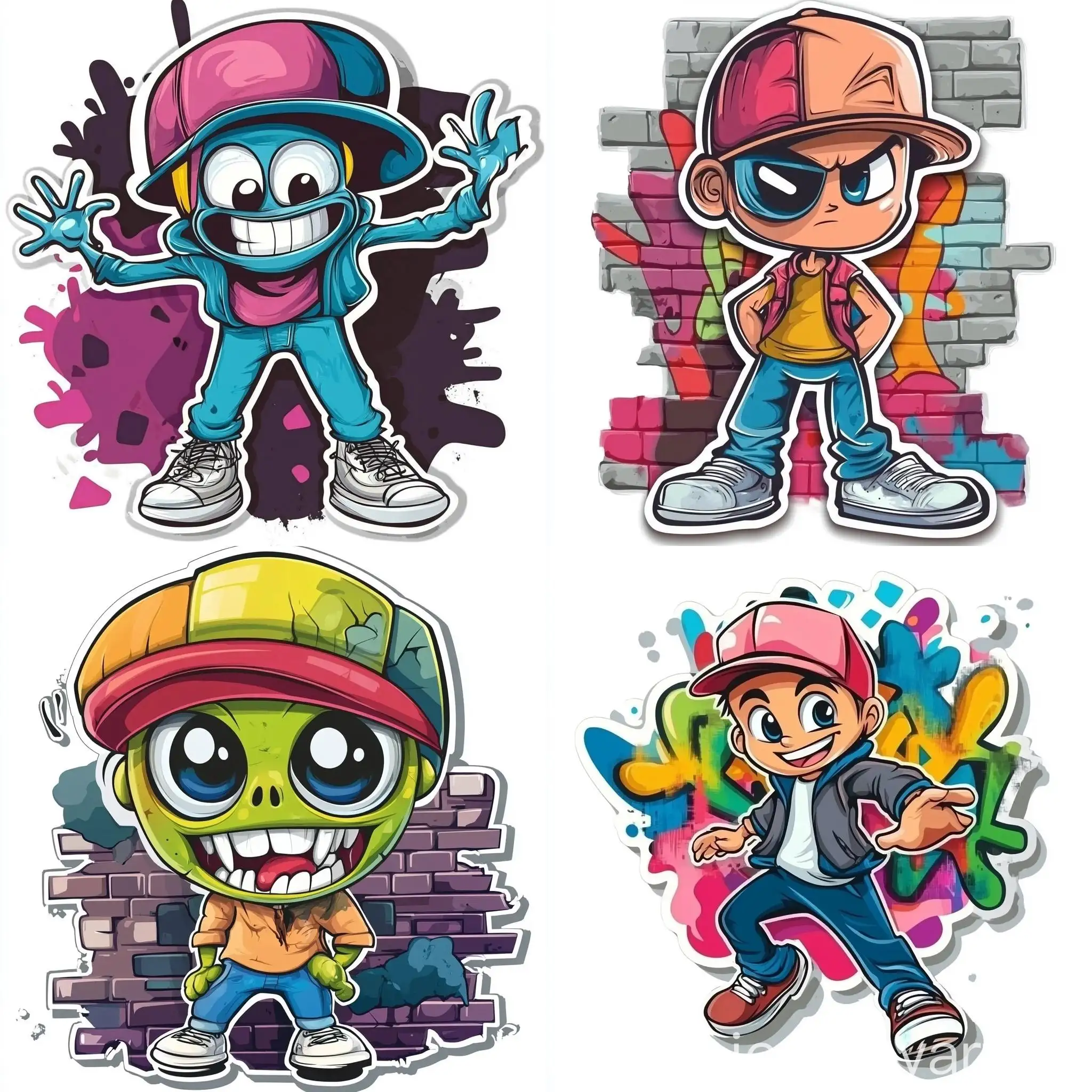 Cartoon-Style-Graffiti-Character-Sticker